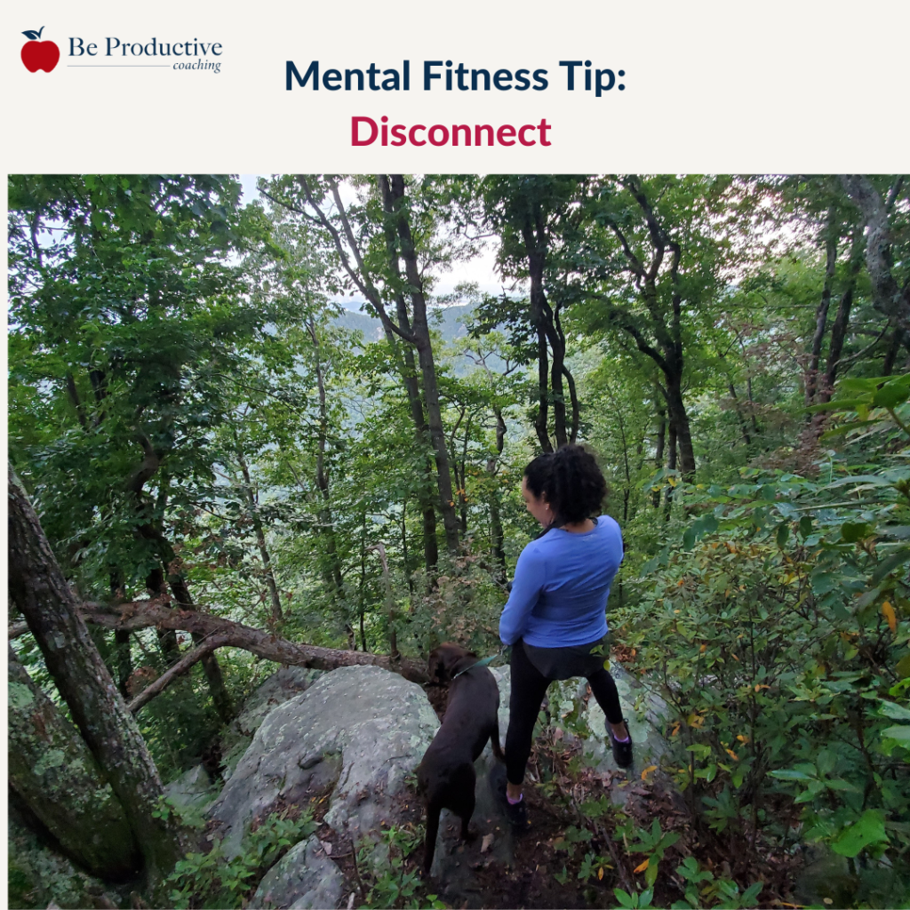 Disconnecting Mental Fitness Tip